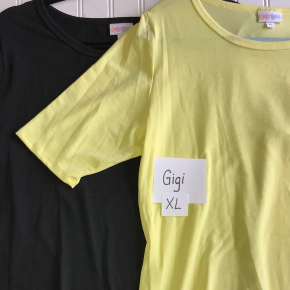 LuLaRoe Medium Floral Sarah XL Yellow GiGi set outfit BRAND NEW NWT fall coverup - Picture 3 of 5